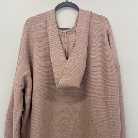 Korye Sweater Womens 3X Beige Pink Pullover Hooded Soft Cozy Dailylook - Picture 8 of 8